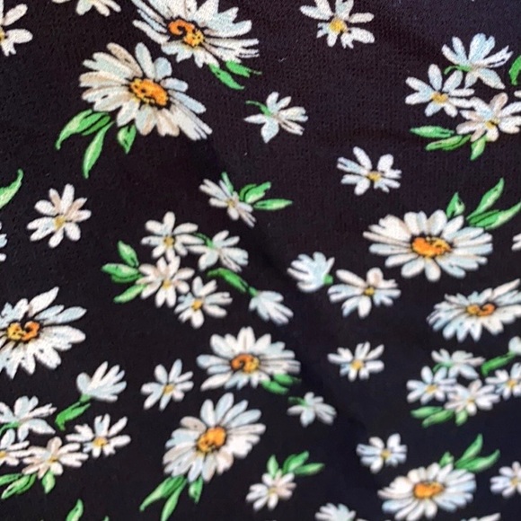 Princess Polly Womens Size 0 Delaney floral black mini dress balloon sleeves - Picture 7 of 11